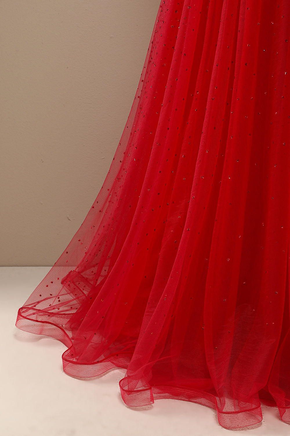 Beautiful Red Sweetheart Prom Dress with Beading