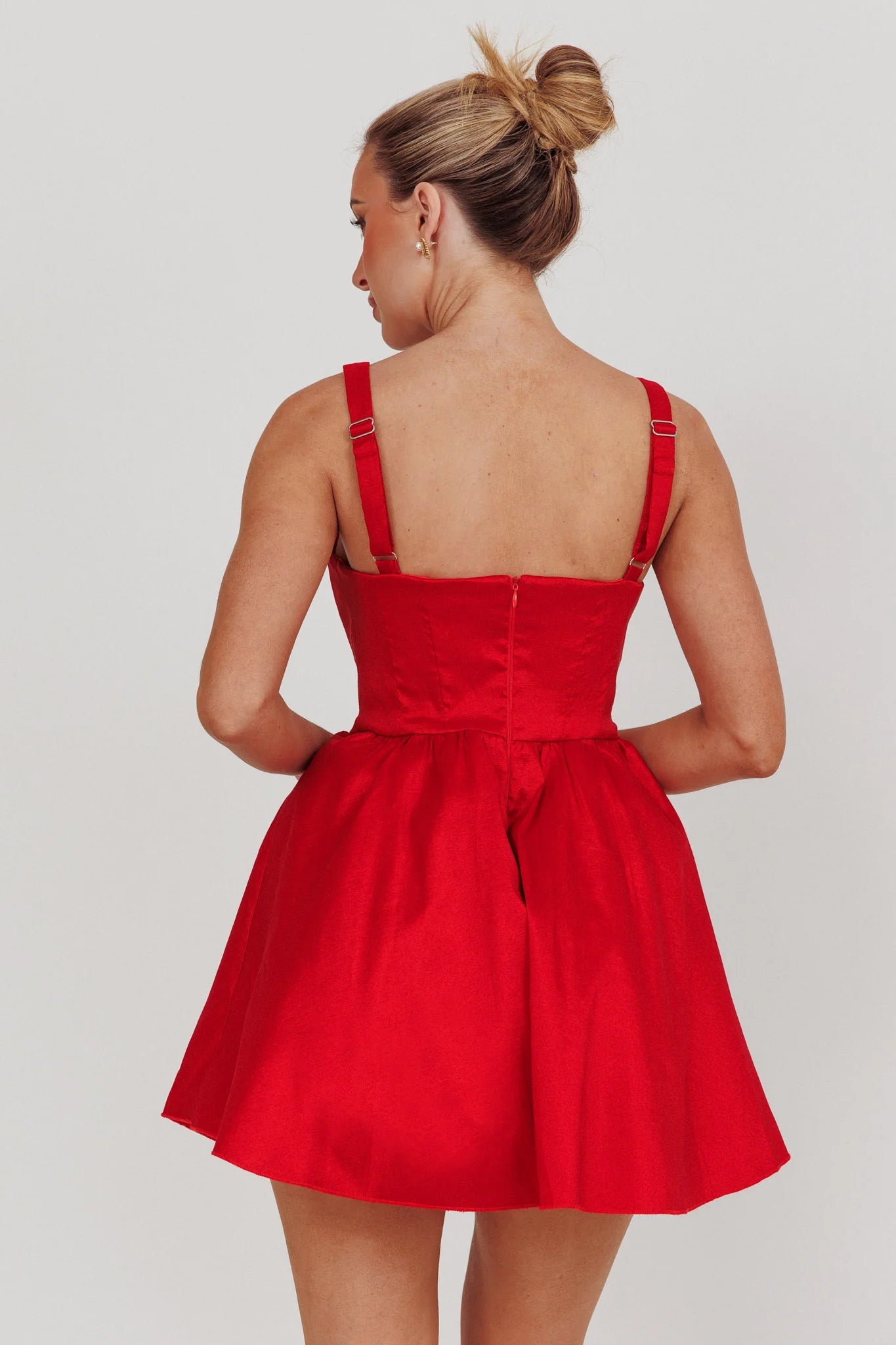 Found You Square Neck Flared Mini Homecoming Dress