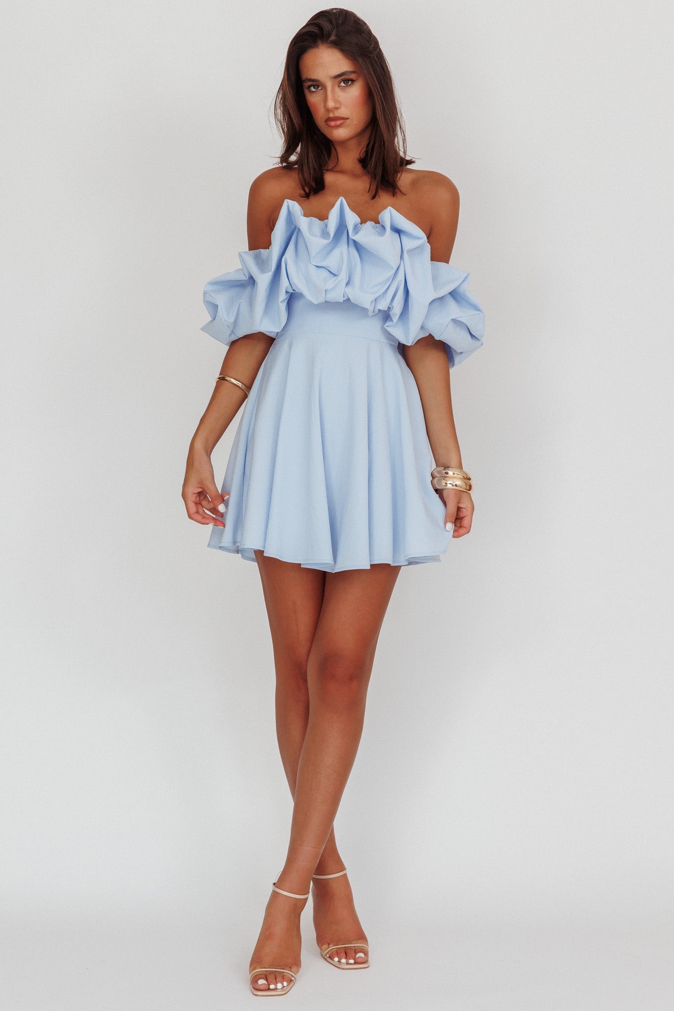 Kailynn Off-Shoulder A-Line Mini Homecoming Dress