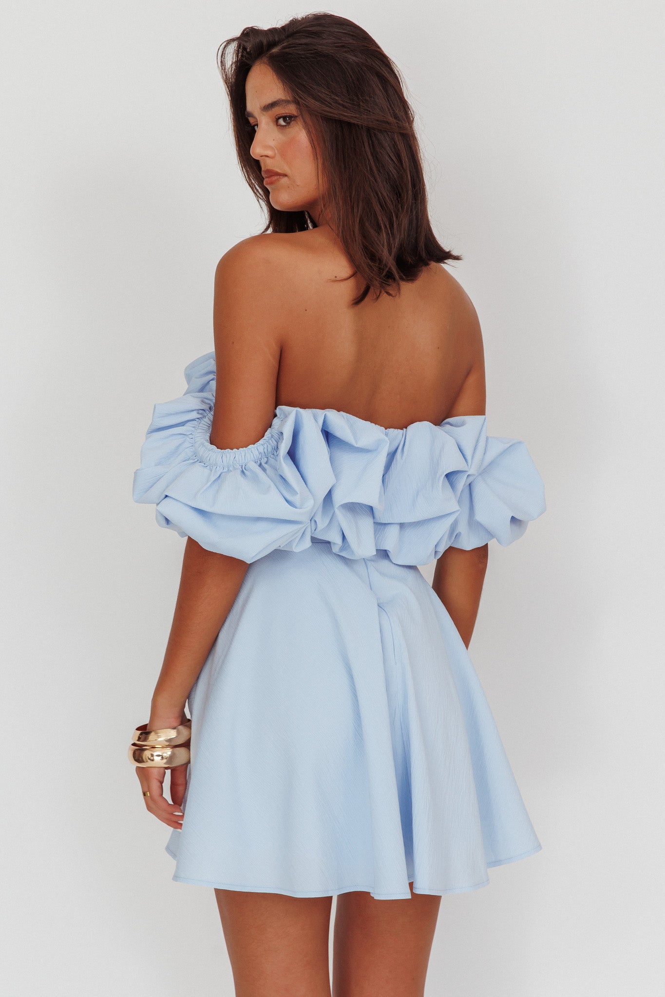 Kailynn Off-Shoulder A-Line Mini Homecoming Dress