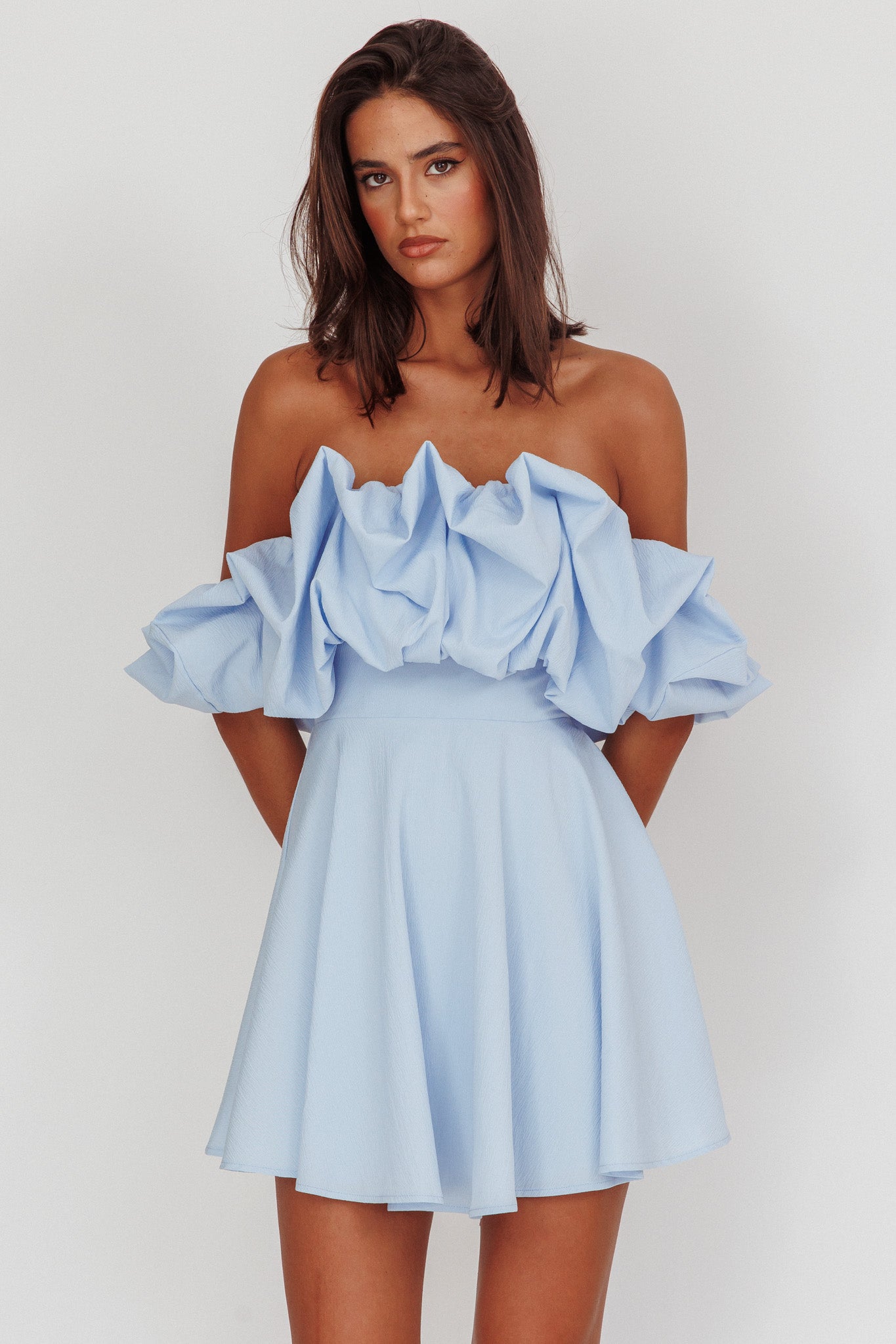 Kailynn Off-Shoulder A-Line Mini Homecoming Dress