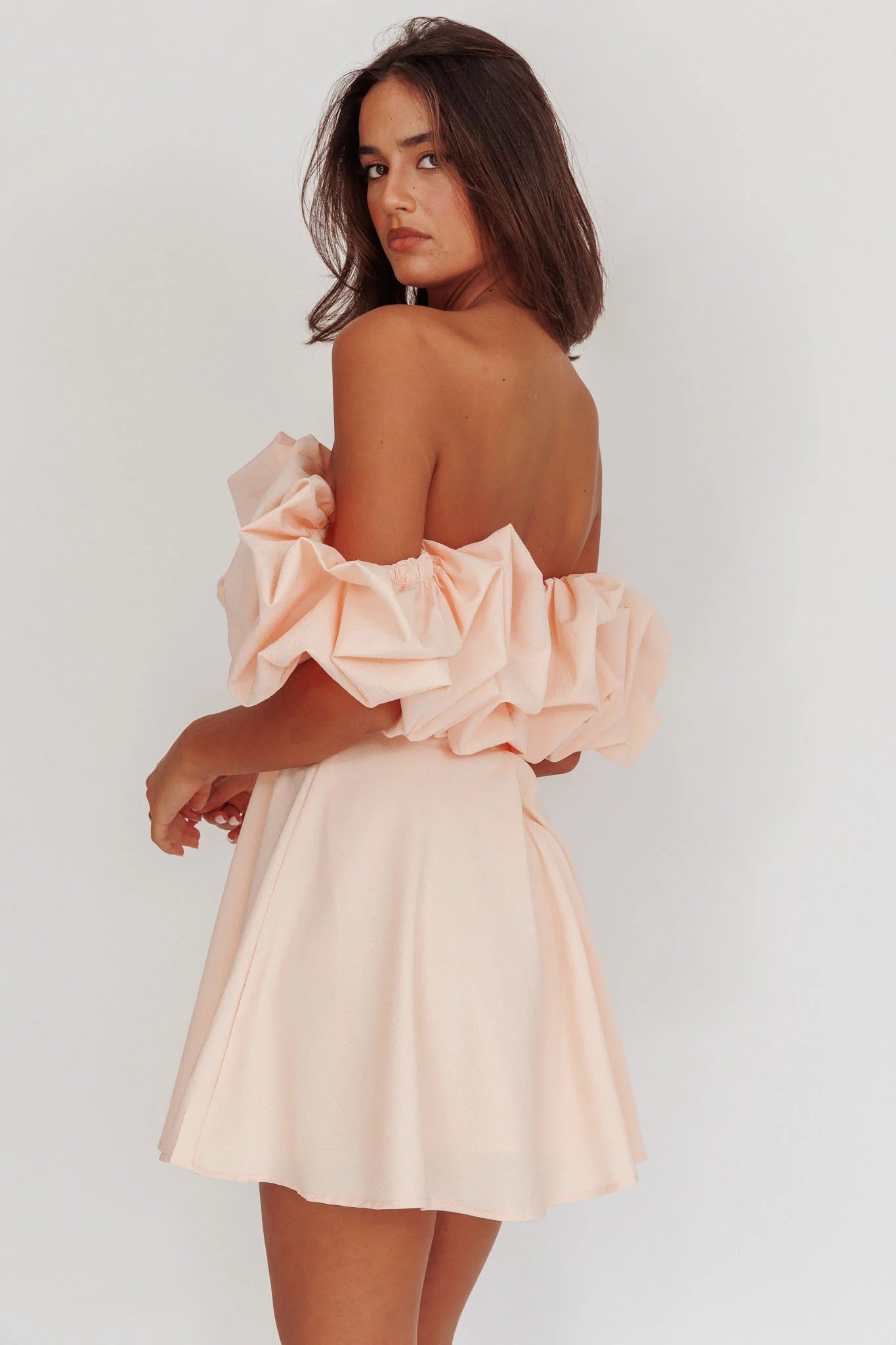 Kailynn Off-Shoulder A-Line Mini Homecoming Dress