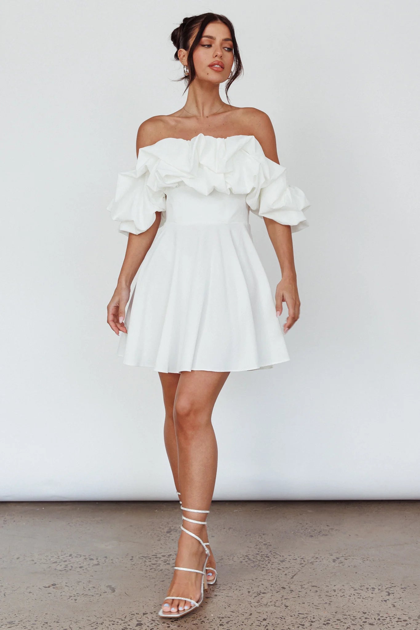 Kailynn Off-Shoulder A-Line Mini Homecoming Dress