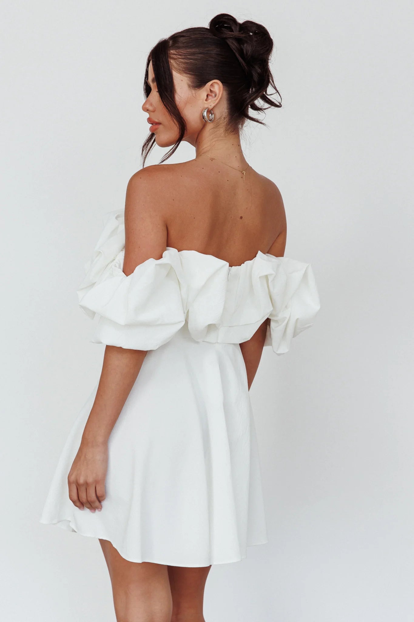 Kailynn Off-Shoulder A-Line Mini Homecoming Dress