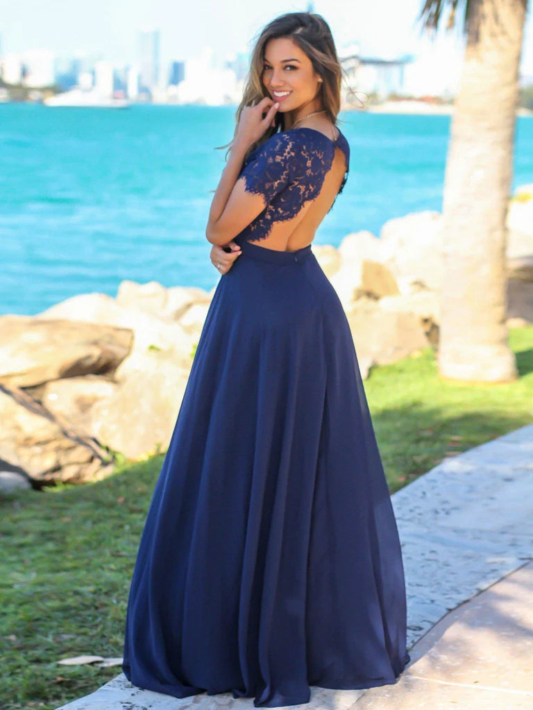 Romantic Chiffon Sweetheart Neckline A-line Bridesmaid Dresses With Appliques BD016